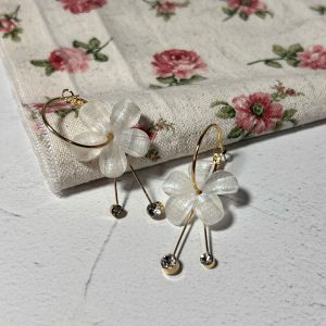 Caravanas larguitas con brillo